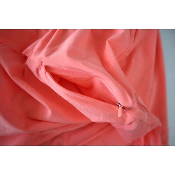 Athleta 988238052 Women's Sz 2XS Coral/Orange High Rise Mesh Racer Run 3” Shorts - Picture 8 of 11